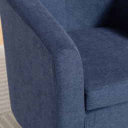 Artemis Home Beulah Denim Fabric Accent Chair - Size: Single - Wilko - thumbnail 3