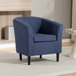 Artemis Home Beulah Denim Fabric Accent Chair - Size: Single - Wilko - thumbnail 5