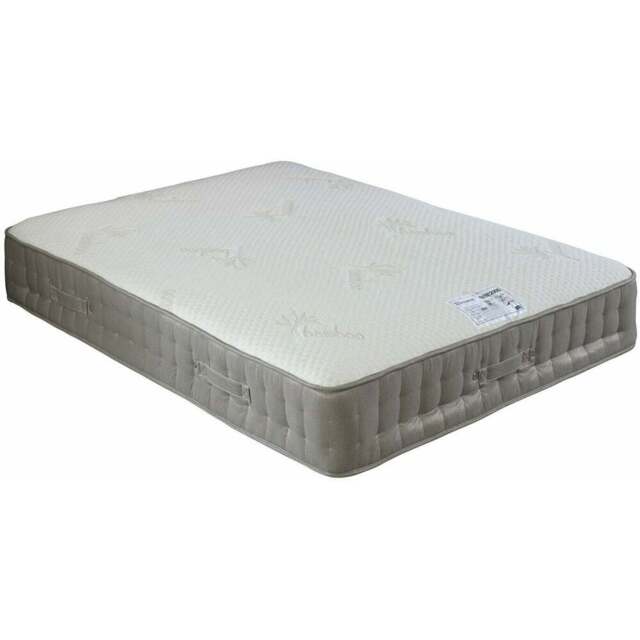 Bamboo Vitality Single 2000 Pocket Sprung Memory Foam Mattress - Cream - Bedmaster - Wilko - image 1