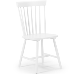 Julian Bowen Torino White Chairs Set of 4 - Wilko - thumbnail 3