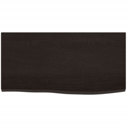 vidaXL 60 x 30 x 2cm Brown Wall Shelf - Size: 2 x 60 x 30cm - Wilko - thumbnail 4