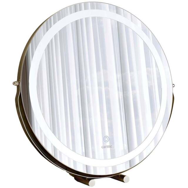 CARME Home Riley 3 Colour LED Gold Touch Sensor Light Mirror - Size: 16 x 58 x 59.5cm - Wilko - image 1