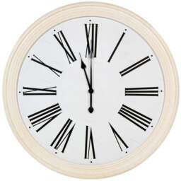 Numeral Clock Cream - Wilko