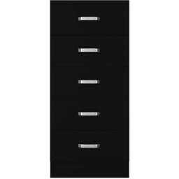 FWStyle Tunis Matt Black 5 Drawer Slim Chest - Wilko - thumbnail 4