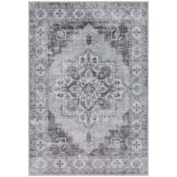 HOMCOM Grey Floral Flannel Non Slip Rug 230 x 160cm - Size: 12 x 34 x 44cm - Wilko - thumbnail 1