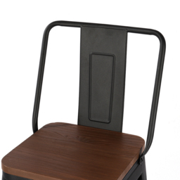 Living and Home Set of 2 Metal High Bar Stool - Brown - Wilko - thumbnail 7