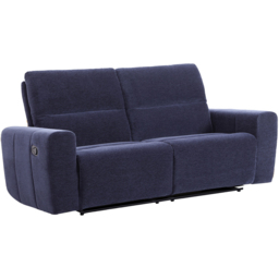 Holborton Manual Recliner Sofa Navy Blue 3 - Size: 3 Seater - Wilko - thumbnail 3