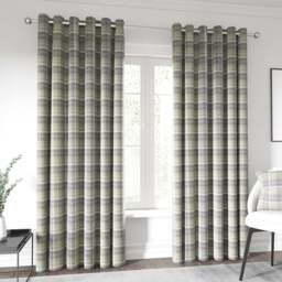 Helena Springfield Harriet Woven Lined Grape and Linen Eyelet Curtains 168 x 228cm - Size: W 168 x D 228cm - Grape/Linen - Wilko - thumbnail 1