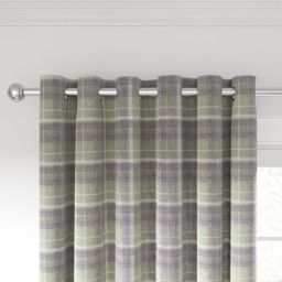 Helena Springfield Harriet Woven Lined Grape and Linen Eyelet Curtains 168 x 228cm - Size: W 168 x D 228cm - Grape/Linen - Wilko - thumbnail 3
