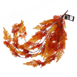 Leaf Artificial Hanging Maidenhair Autumn Orange Fern Plant 100cm - Size: 100 x 20 x 2cm - Wilko - thumbnail 6