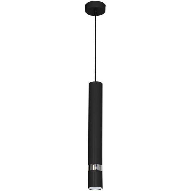 Milagro Joker Black Pendant Lamp 230V - Size: 8 x 8 x 80cm - Wilko - image 1