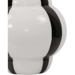 Jett Stripe Glass Pendant - White and Black - Wilko - thumbnail 5