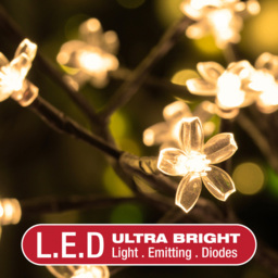 The Christmas Workshop 48 Warm White LED Blossom Tree - Wilko - thumbnail 6