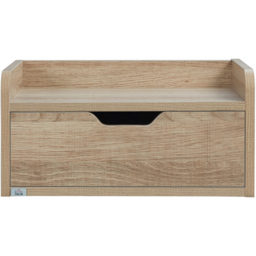 Portland Single Drawer Natural Floating Bedside Table Set of 2 - Brown - Wilko - thumbnail 4