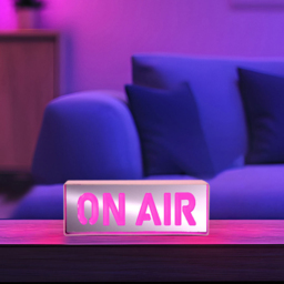 Global Gizmos On Air Neon Light - Size: 8 x 3.8 x 22cm - Pink - Wilko - thumbnail 4