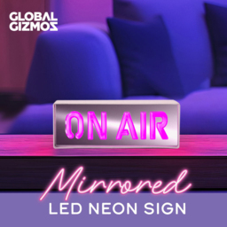 Global Gizmos On Air Neon Light - Size: 8 x 3.8 x 22cm - Pink - Wilko - thumbnail 6