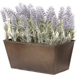 GreenBrokers Artificial Lavender Plant in Rustic Window Box 30cm - Size: 12 Inch - Purple - Wilko - thumbnail 3