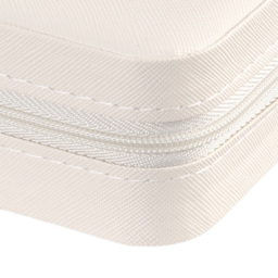 Living and Home White Portable Small Faux Leather Jewellery Case - Size: 5 x 10 x 10cm - Wilko - thumbnail 7