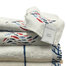 Bellissimo Soft Turkish Cotton White Fish Towel Set of 6 - Size: 70 x 120cm - Wilko - thumbnail 3