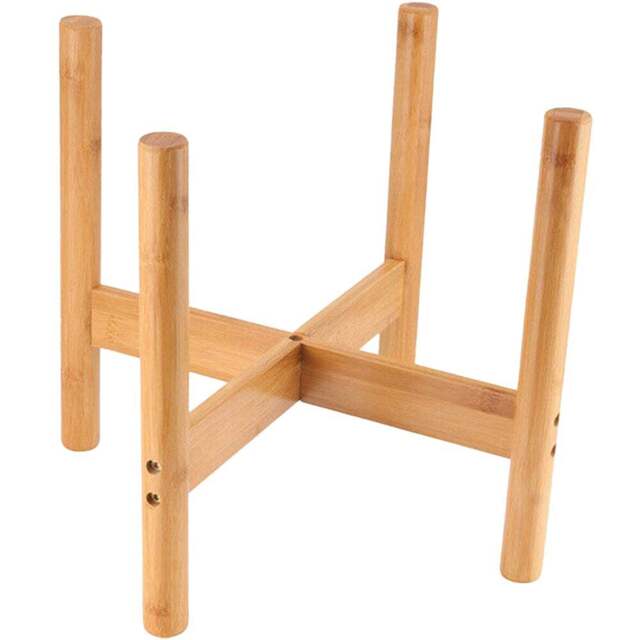Raised Plant Stand Natural Multi-Tiered - Size: 25 x 25 x 25cm - Brown - Living and Home - Wilko - image 1