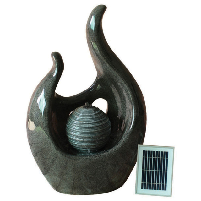 Bermuda Abstract Swan Water Feature - Size: 48 x 26 x 70cm - Grey - Bermuda Water Gardens - Wilko - image 1