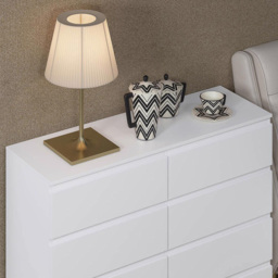 FWStyle Carlton 8 Drawer Matt White Chest of Drawers - Wilko - thumbnail 4