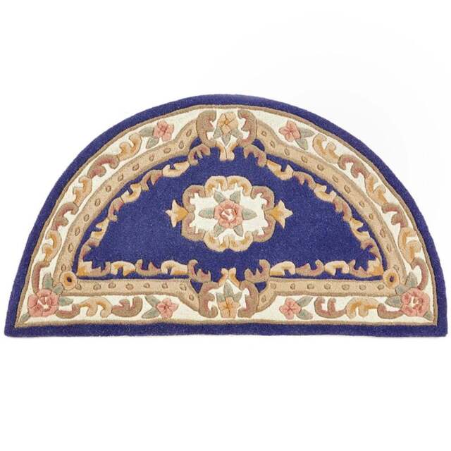 Origins Shensi Navy Half Moon Rug 67 x 127cm - Blue - Origins Rugs - Wilko - image 1