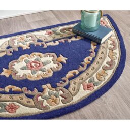 Origins Shensi Navy Half Moon Rug 67 x 127cm - Blue - Origins Rugs - Wilko - thumbnail 4
