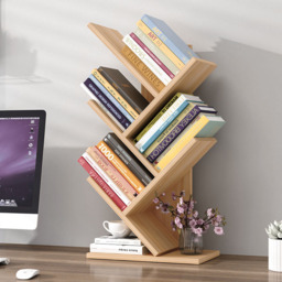 Living and Home 5 Shelf Natural Tree Shaped Bookshelf - Brown - Wilko - thumbnail 5