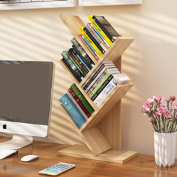 Living and Home 5 Shelf Natural Tree Shaped Bookshelf - Brown - Wilko - thumbnail 7
