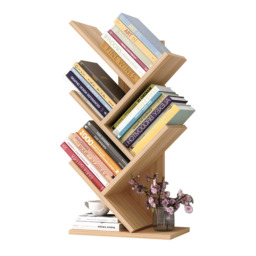 Living and Home 5 Shelf Natural Tree Shaped Bookshelf - Brown - Wilko - thumbnail 3