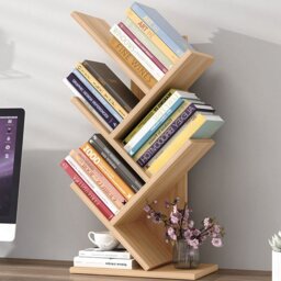 Living and Home 5 Shelf Natural Tree Shaped Bookshelf - Brown - Wilko
