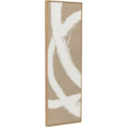 Set of 2 Hand Painted Canvases Taupe - Wilko - thumbnail 7