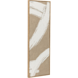 Set of 2 Hand Painted Canvases Taupe - Wilko - thumbnail 6