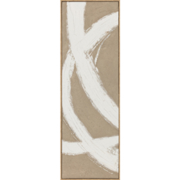 Set of 2 Hand Painted Canvases Taupe - Wilko - thumbnail 5
