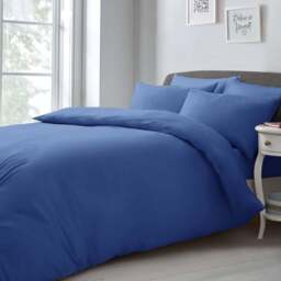 Velosso Microfibre King Size French Blue Duvet Set - Wilko