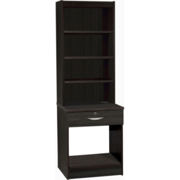 R White Cabinets Single Drawer 4 Shelf Printer Desk Stand with Hutch Black - Size: 182.8 x 60 x 54cm - Wilko - thumbnail 3