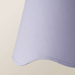 ValueLights Mabel Scalloped Bottom Lilac Linen Large Shade - Size: 25.5 x 45 x 45cm - Purple - Wilko - thumbnail 6