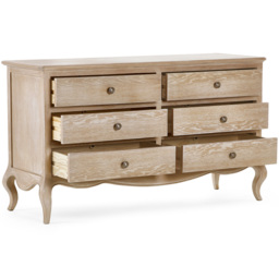 Julian Bowen Camille 6 Drawer Wide Chest of Drawers - Brown - Wilko - thumbnail 5