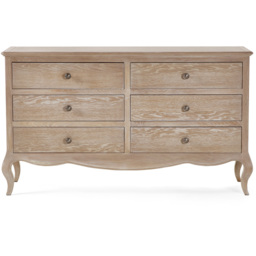 Julian Bowen Camille 6 Drawer Wide Chest of Drawers - Brown - Wilko - thumbnail 4