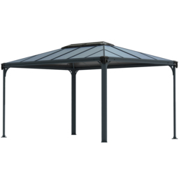 Palram Canopia Martinique 2.74 x 2.95m Grey Garden Gazebo - Size: 274.5 x 295.5 x 430cm - Wilko - thumbnail 3