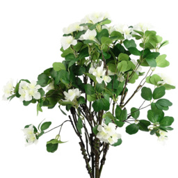 Leaf White Flower Artificial Foliage Spray 60cm 6 Pack - Size: 60 x 15 x 15cm - Wilko - thumbnail 4