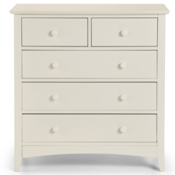 Julian Bowen Cameo 5 Drawer Stone White Chest of Drawers - Wilko - thumbnail 4