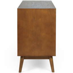 Julian Bowen Lowry 2 Door 3 Drawer Cherry Ash Sideboard - Grey - Wilko - thumbnail 5