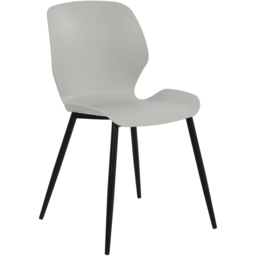 Core Products Carnaby Set of 2 Light Grey Plastic Kitchen Chair - Wilko - thumbnail 4
