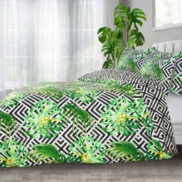Velosso EasyCare Double Ethnic Leaf Reversible Duvet Set - Multi - Serene - Wilko - thumbnail 5