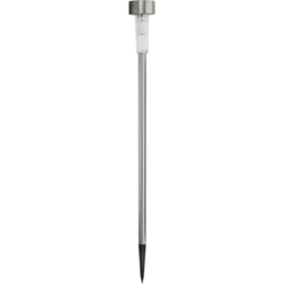 Luxform Fuego LED Solar Garden Spike Light 24 Pack - Size: 6.2 x 6.2 x 70cm - Silver - Wilko