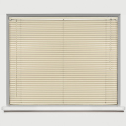 Caecus PVC Long Drop Venetian Blind Cream 165 x 210cm - Size: 210 x 165 x 2.5cm - Wilko