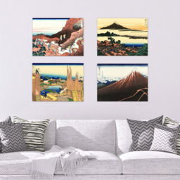 Artery8 Hokusai Views Mount Fuji Dawn Isawa Wall Art Print 30 x 41cm 5 Pack - Size: 40.5 x 30.5 x 0.3cm - Multi - Wilko - thumbnail 3