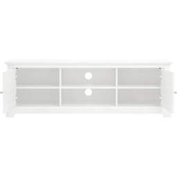 GFW Salcombe 2 Door 2 Shelf White TV Unit - Size: 39.8 x 150 x 50.4cm - Wilko - thumbnail 4